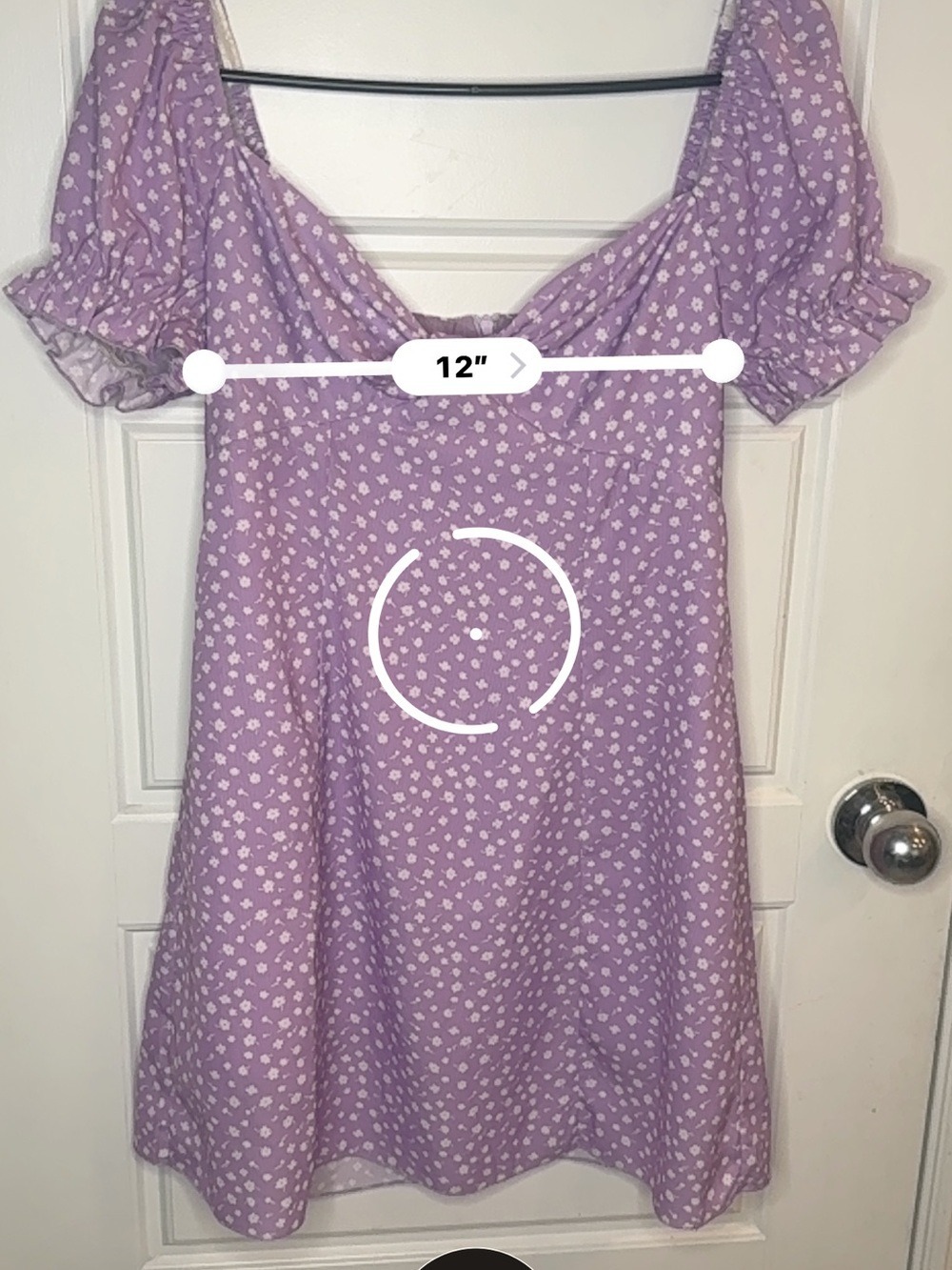 Princess Polly Freyah Mini Dress Purple Floral US 6 - Picture 5 of 6